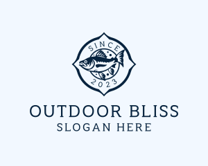 Outdoor Fishing Marina  logo design