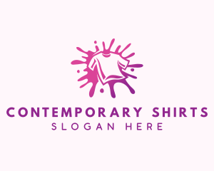 Shirt Splatter Merchandise logo design