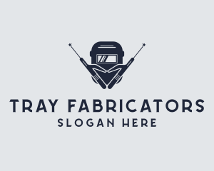 Fabrication Welder Metalworks logo design