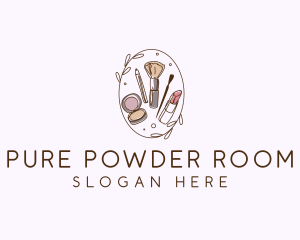 Feminine Makeup Cosmetics logo design