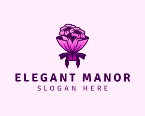 Natural Flower Bouquet logo design