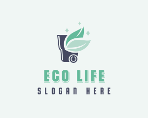 Eco Garbage Dumpster logo design