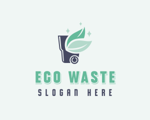 Eco Garbage Dumpster logo design