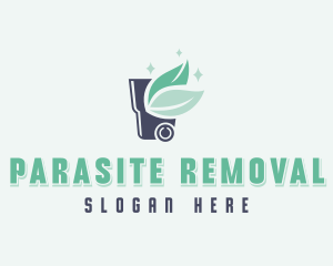 Eco Garbage Dumpster logo design