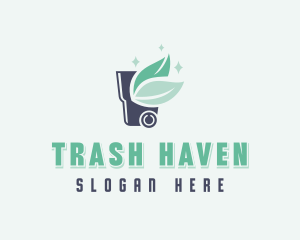 Eco Garbage Dumpster logo design