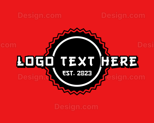 Chinese Textmark Badge Logo