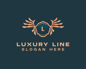 Luxury Wings Crest logo design