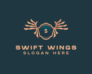 Luxury Wings Crest logo design