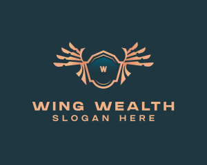 Luxury Wings Crest logo design