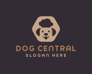 Dog Chef Hexagon logo design