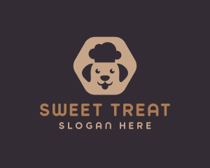 Dog Chef Hexagon logo design