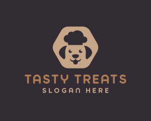 Dog Chef Hexagon logo design