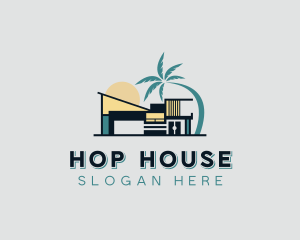 Tropical Housing Villa logo design