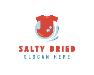 Shirt Laundry Washing logo design