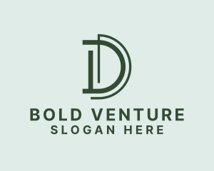Modern Business Letter D logo