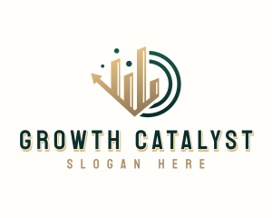 Investment Graph Statistics logo design