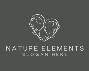 Nature Psychology Heart logo design