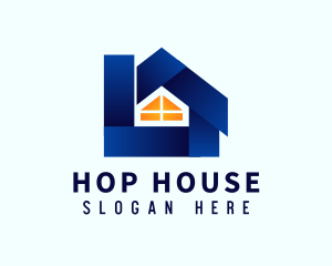 Blue House Realty logo design