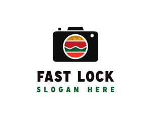 Fast Food Photographer Camera logo design