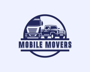 Truck Vehicle Transport logo design