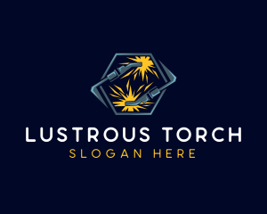 Welding Torch Tool logo design