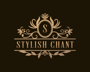 Stylish Floral Salon logo design