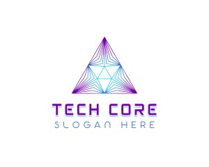 Tech Pyramid Developer logo design