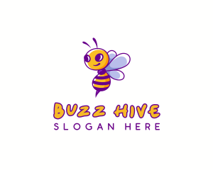 Cute Bee Honey logo design