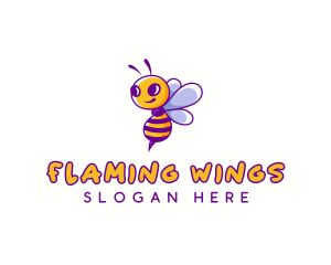 Cute Bee Honey logo design