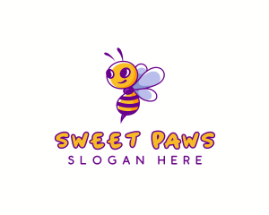 Cute Bee Honey logo design