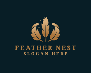 Quill Feather Stationery logo design