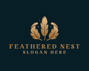 Quill Feather Stationery logo design