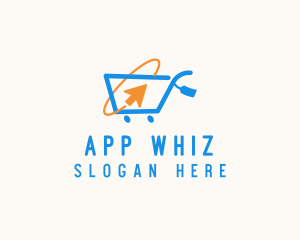 Online Market Cart logo design