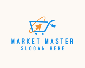 Online Market Cart logo design