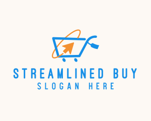 Online Market Cart logo design