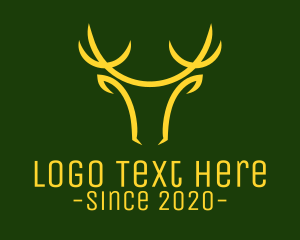 Christmas Deer Head logo