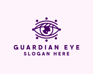 Minimalist Optical Eye logo design