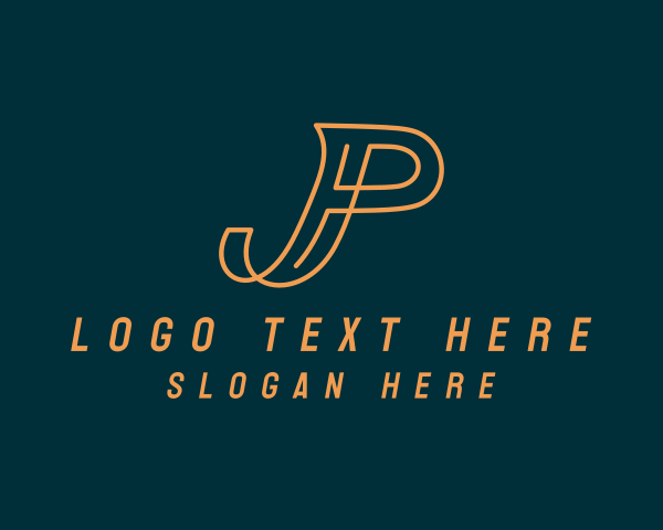 Letter Jp logo example 4