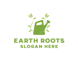 Watering Can Plant Garden logo