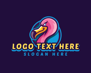 Gaming - Flamingo Gaming Bird logo design