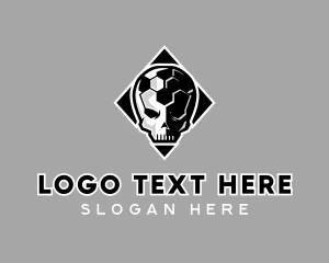 Football - Skull Football Soccer logo design