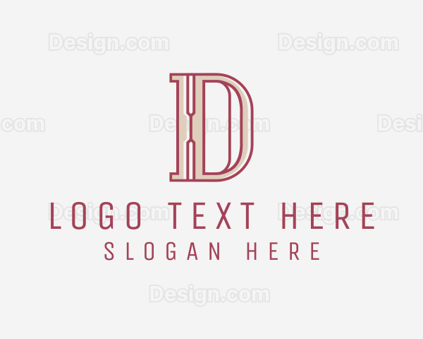Elegant Modern Letter D Logo