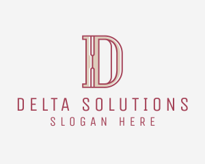 Elegant Modern Letter D  logo design