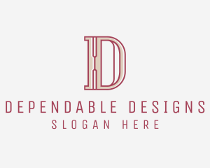 Elegant Modern Letter D  logo design