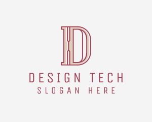 Elegant Modern Letter D  logo design