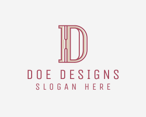 Elegant Modern Letter D  logo design