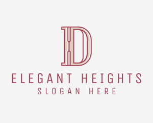 Elegant Modern Letter D  logo design