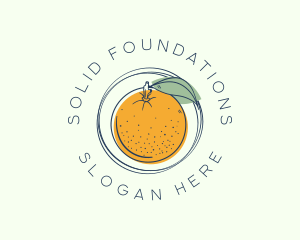 Orange Fruit Orchard Logo