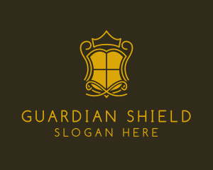Shield Crown Crest  logo design