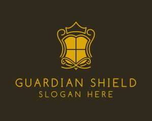 Shield Crown Crest  logo